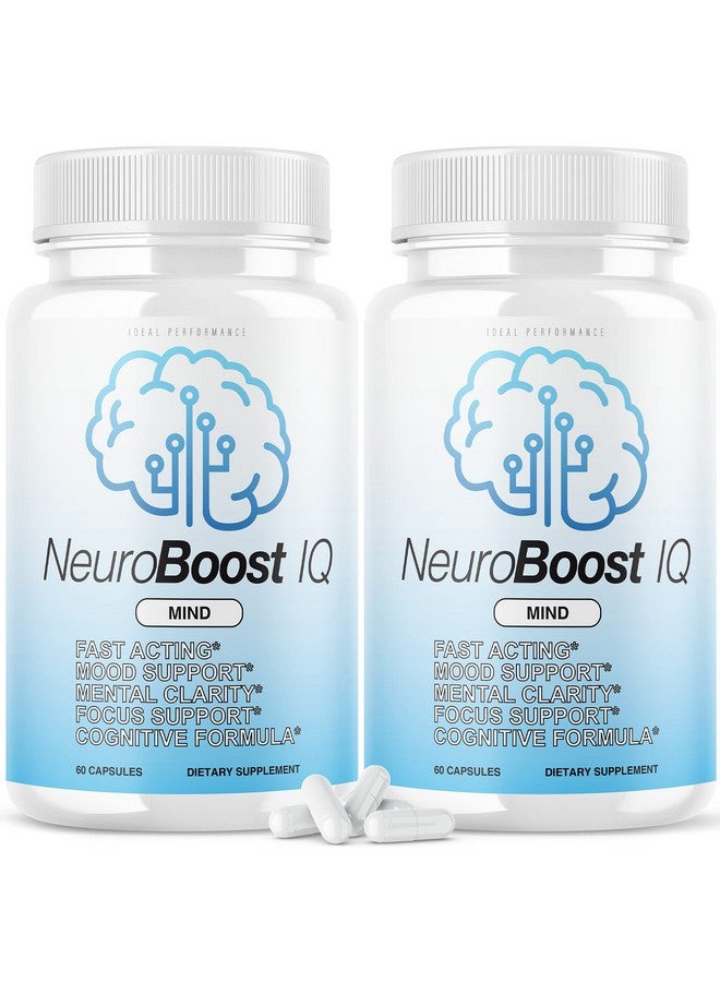 IDEAL PERFORMANCE (2 Pack) Neuro Boost Iq Supplement Brain Pills Mind Ben Carson Neurobooster Neuroboostiq (120 Capsules)  - Image 1