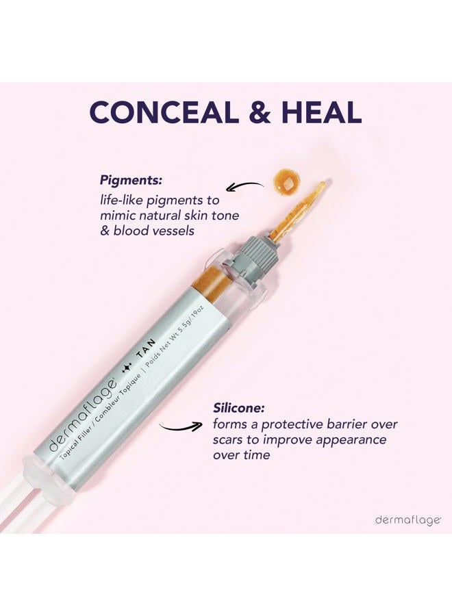 dermaflage خافي عيوب الندبات من هوليوود، حشو ندبات حب الشباب، مكياج لتغطية الندبات، إمداد لمدة 1 شهر - Image 5