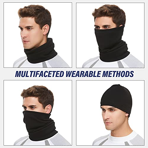 SUNMECI Neck Gaiter Warmer Ski Scarf Windproof Mask - Thick Fleece Neck Warmer Cold Weather Face Mask - Image 5