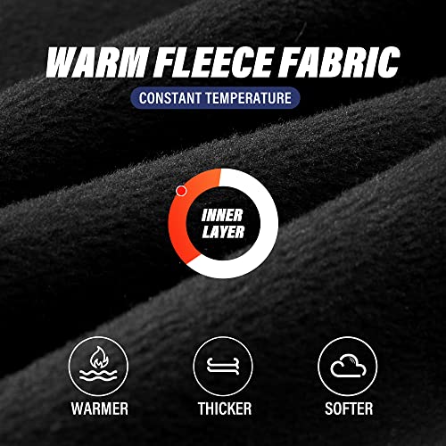SUNMECI Neck Gaiter Warmer Ski Scarf Windproof Mask - Thick Fleece Neck Warmer Cold Weather Face Mask - Image 2