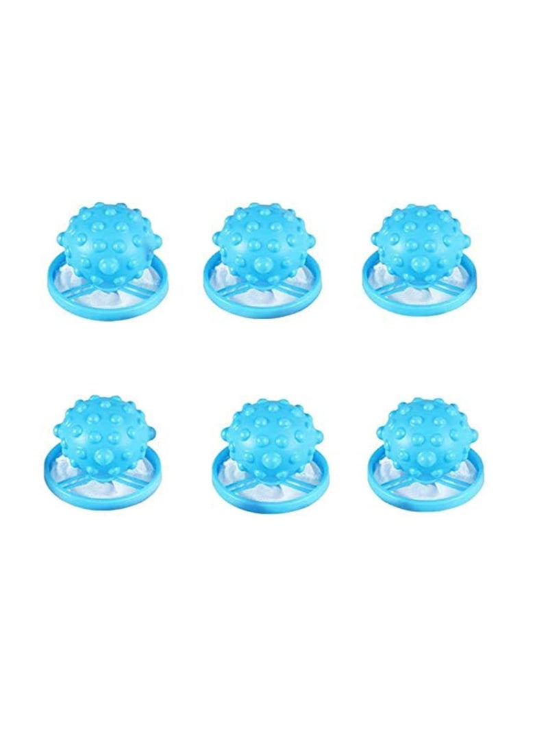 SYOSI 6 Pcs Reusable Washing Machine Lint Catcher, Pet Hair Remover Laundry Hair Filter Catcher Household Lint Mesh Bag Hair Filter Net Pouch Washer Tumble Wash Laundry Dryer Balls Soften Fabric  - Image 1