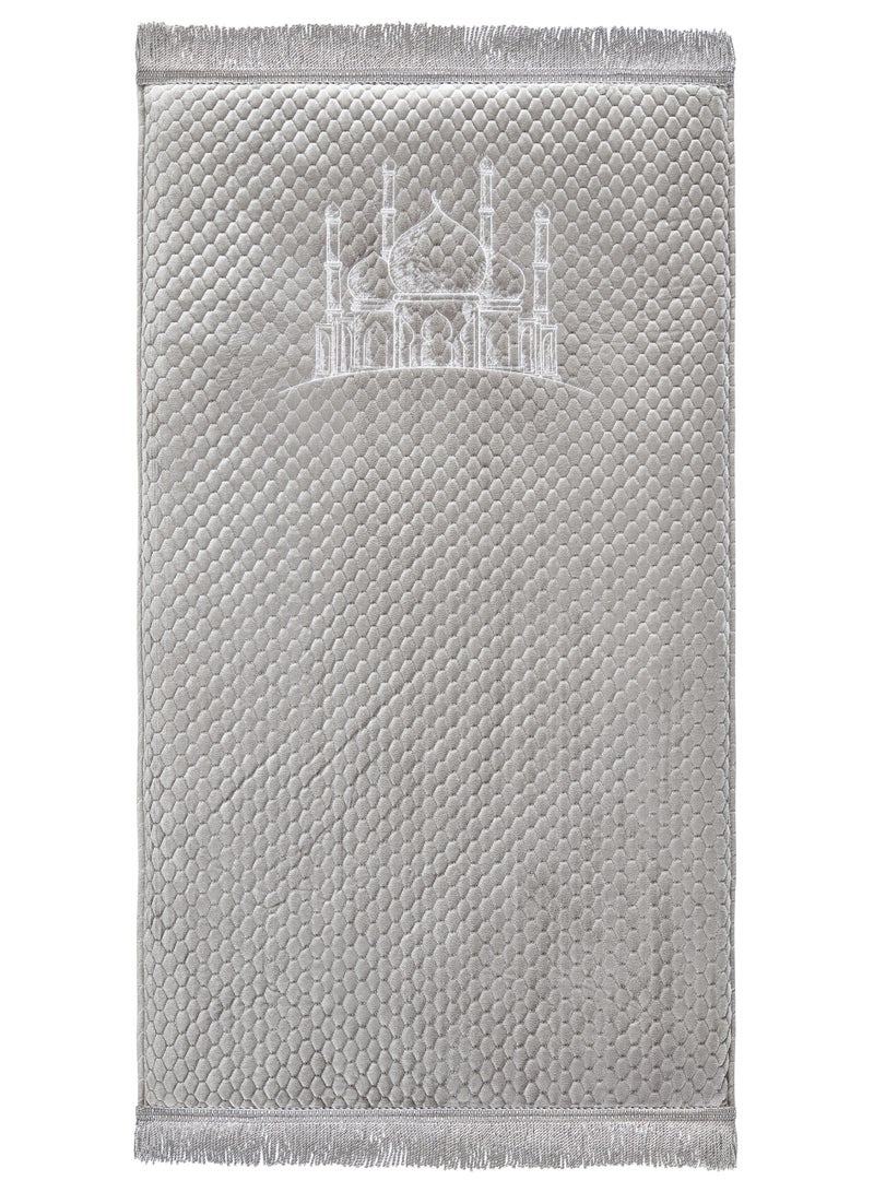 Urban rugs Royal Silver Memory Foam Medical Prayer Mat - Image 1