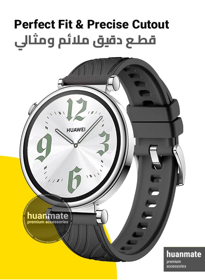 هووانميت - سوار بديل لساعة هواوي واتش جي تي 4 - 41 ملم - مصنوع من سيليكون ناعم عالي الجودة، خفيف الوزن، أنيق ومتين - سهل التركيب - حزام بديل لساعة هواوي واتش جي تي 4 - 41 ملم - Image 1