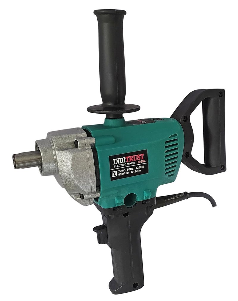 Inditrust م mixer كهربائي متعدد الأغراض 1250 واط مع ضمان 6 أشهر لخلط الطلاء مع قضيب حلزوني 100 لف من النحاس 900 دورة في الدقيقة - Image 3