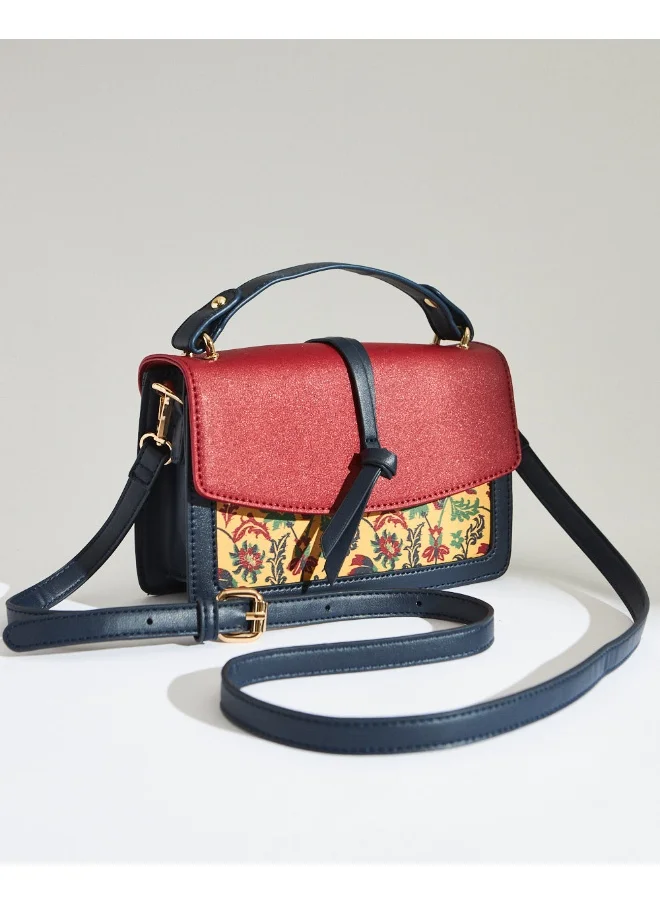 Chumbak Vibrant Flowers Satchel Bag