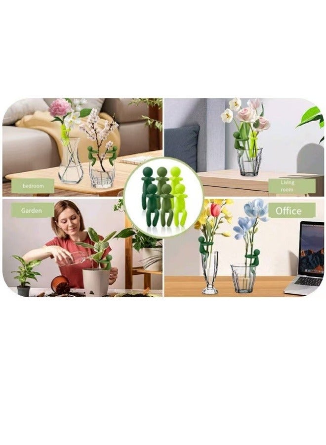 Generic 3Pcs Man-Shaped Plant Stand Plant Propagation Buddy Plant Decoration  - Image 2