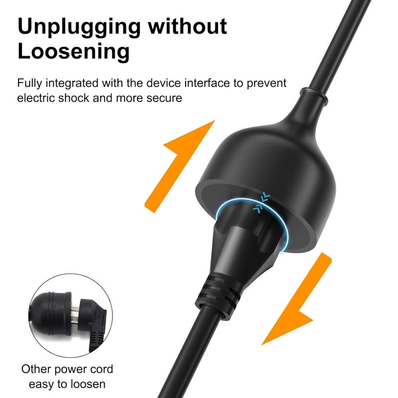 Hoteon Extension Board with 5 Meter Heavy Duty Long Wire Cord Single Outlet Socket 2500W 10A Expandable Electric Extension 3 pin Extension Cord 5M Black1Pcs - Image 5