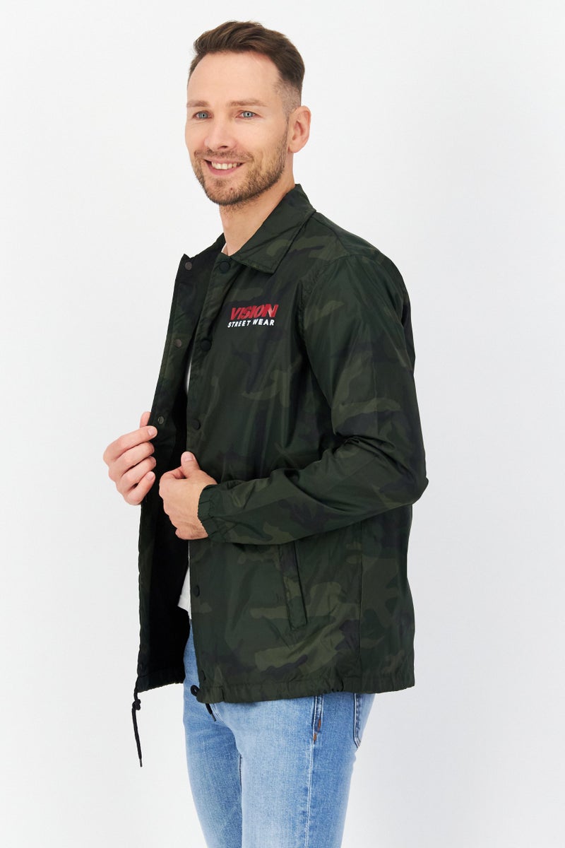 Vision streetwear Men Camouflage Jacket Shirt, Multicolor - Image 3