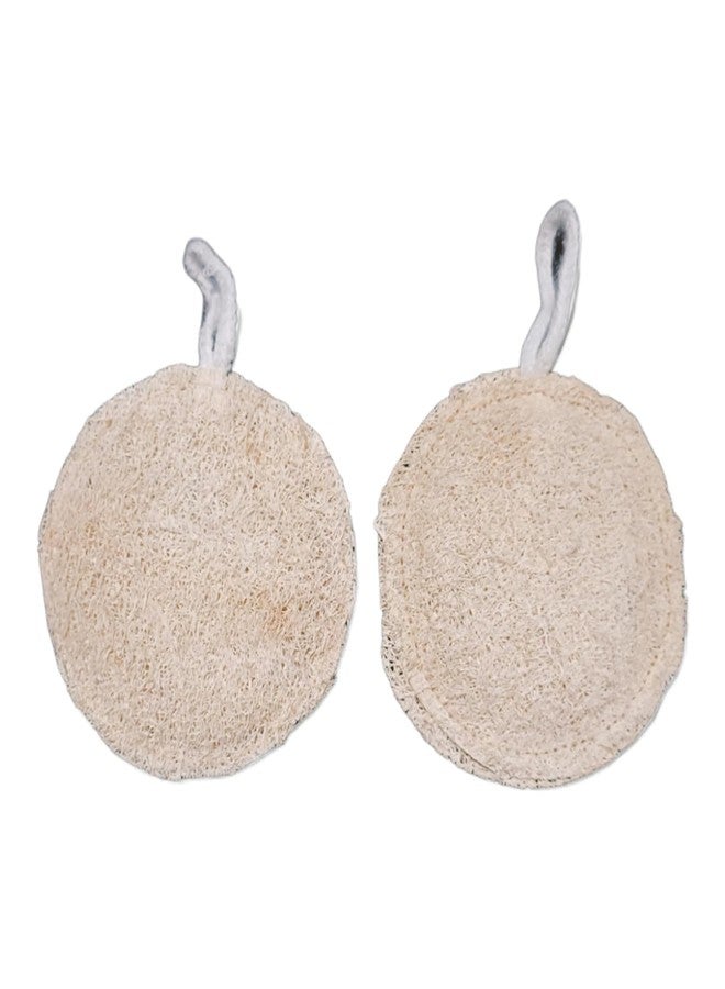 Eco Gree Natural Loofah for Bath & Body Scrub | 100% Plant-Based Exfoliating Sponge for Men & Women | Skin-Friendly, Chemical-Free Luffa | Eco-Friendly & Biodegradable (Round Loofah, Pack of 3) - Image 1