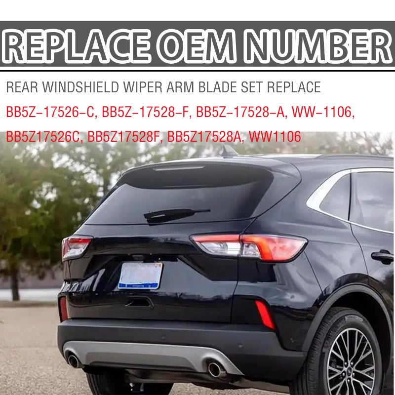 GolTHd Rear Windshield Wiper Arm Kit, Compatible with Ford Explorer 2011-2018 Escape 2013-2017 Lincoln MKX 2016-2018, Rear Wiper Cover Accessories Replaces# BB5Z-17526-C - Image 4