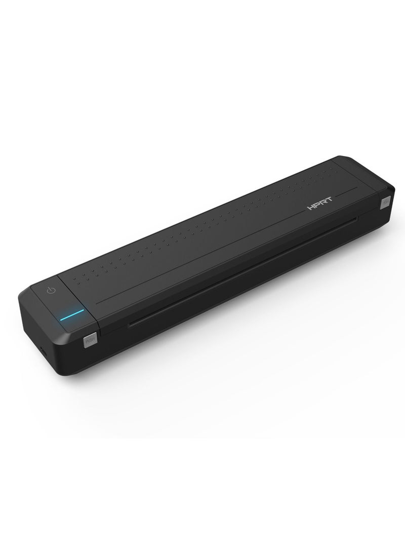 HPRT - HPRT MT800 A4 Portable Thermal Transfer Printer Wireless&USB Connect with Mobile Computer for Office School Car Travel Printer with 1pc Ribbon Roll Compatible - Image 1