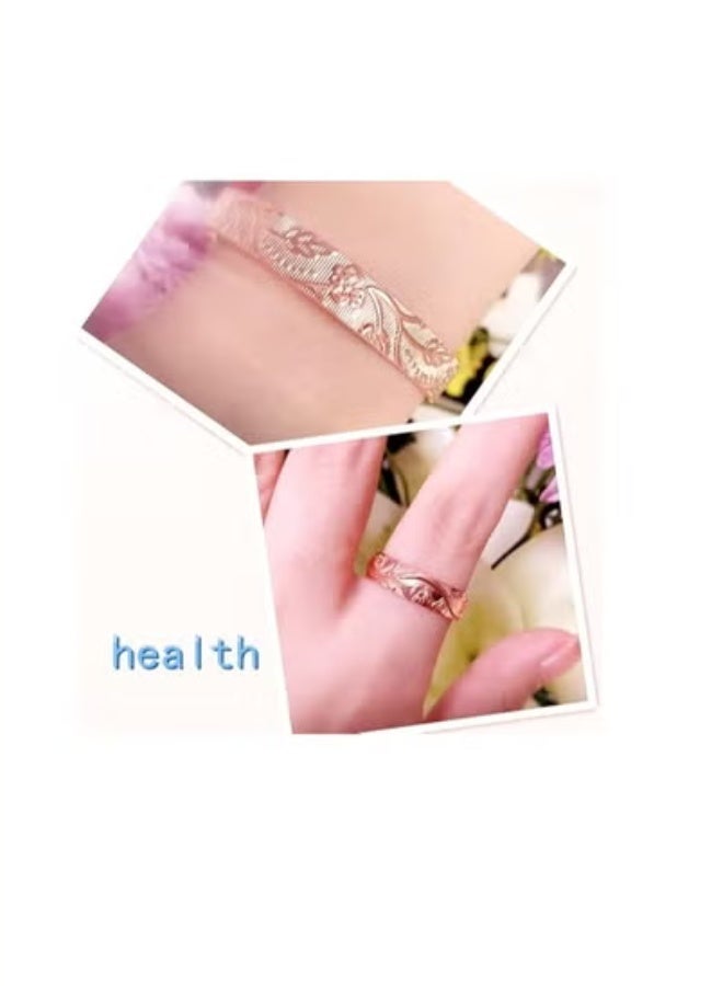 General Pure Copper Magnetic Ring & Bracelet Adjustable Size for Women  - Image 2