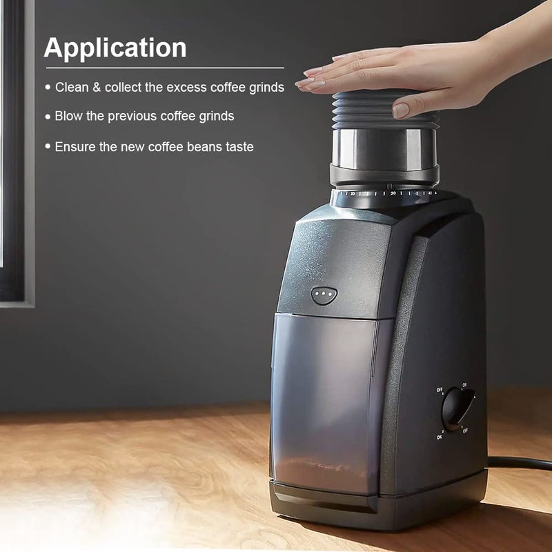 CAFEMASY Single Dose Hopper with Silicone Bellow and Aluminum Lid Coffee Grinder Cleaning Accessories Tools - Image 5