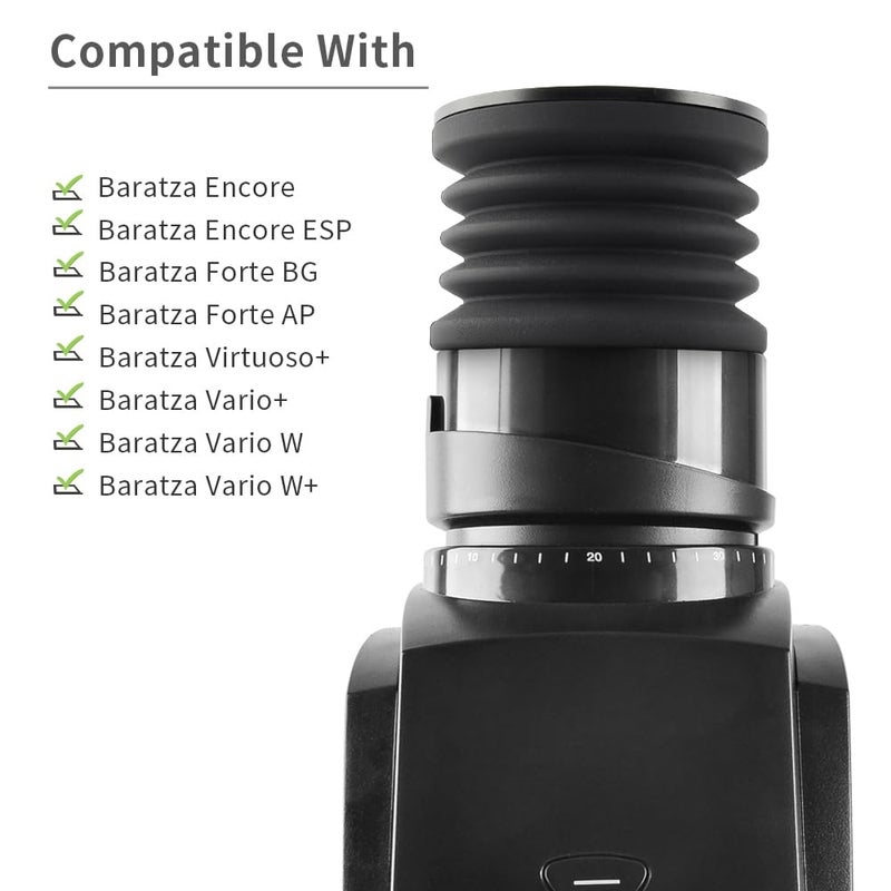 CAFEMASY Single Dose Hopper with Silicone Bellow and Aluminum Lid Coffee Grinder Cleaning Accessories Tools - Image 4