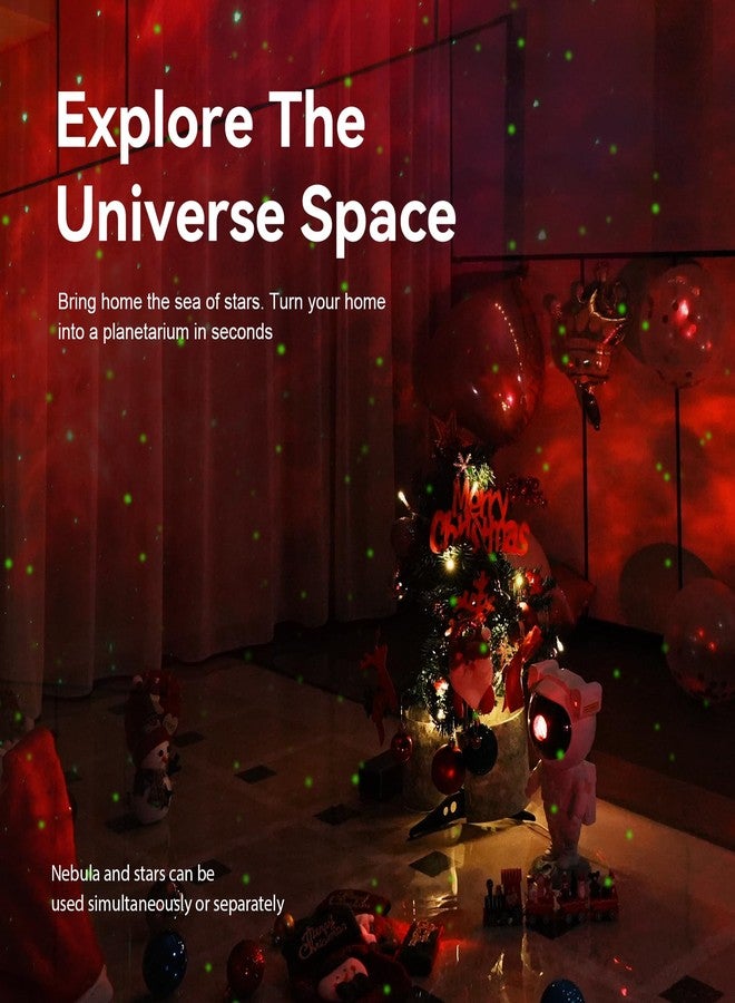 Mooyran Star Projector Galaxy Night Light - Astronaut Space Projector, Starry Nebula Ceiling LED Lamp with Timer and Remote, Kids Room Decor Aesthetic, for Christmas & Birthdays - Image 2
