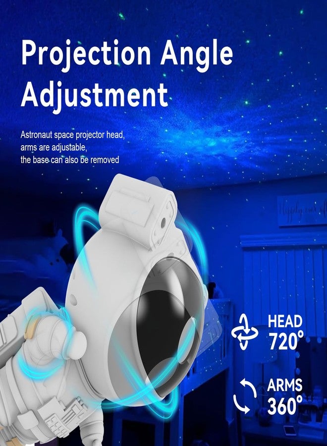Mooyran Star Projector Galaxy Night Light - Astronaut Space Projector, Starry Nebula Ceiling LED Lamp with Timer and Remote, Kids Room Decor Aesthetic, for Christmas & Birthdays - Image 3
