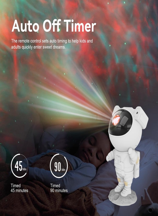 Mooyran Star Projector Galaxy Night Light - Astronaut Space Projector, Starry Nebula Ceiling LED Lamp with Timer and Remote, Kids Room Decor Aesthetic, for Christmas & Birthdays - Image 5