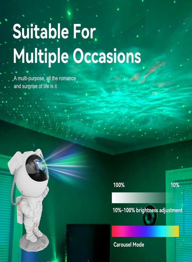 Mooyran Star Projector Galaxy Night Light - Astronaut Space Projector, Starry Nebula Ceiling LED Lamp with Timer and Remote, Kids Room Decor Aesthetic, for Christmas & Birthdays - Image 4