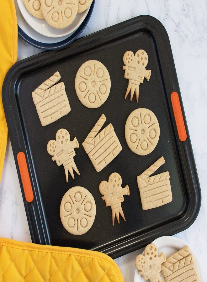 Bakerlogy Set of 3 Movie themed cookie cutters (Designs: Movie Reel, Video Camera, and Clapboard), 3 pieces - Bakerlogy - Image 3