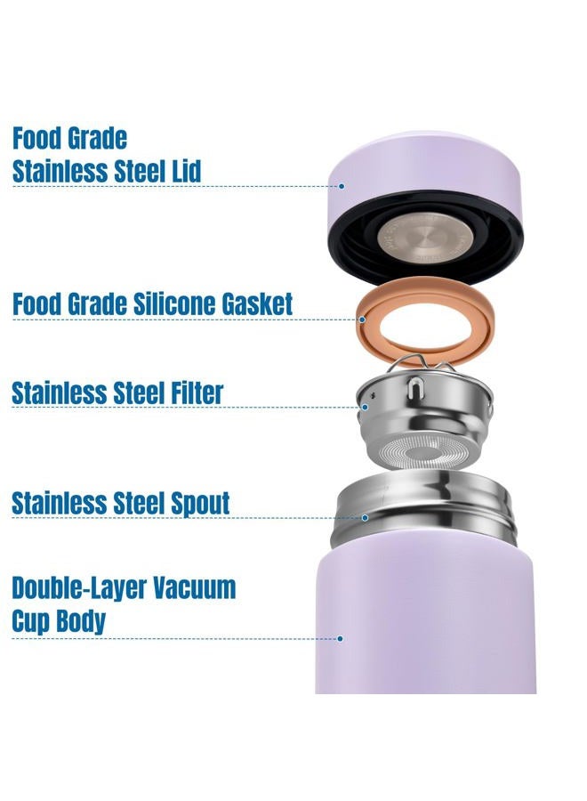 PARACITY Insulated Water Bottle,17 oz Stainless Steel Thermo, Double Wall Vacuum Water Bottle, Metal Water Bottle Keeps Hot for 12 Hrs, Cold for 24 Hrs, for Coffee, Drinks(pink) - Image 3