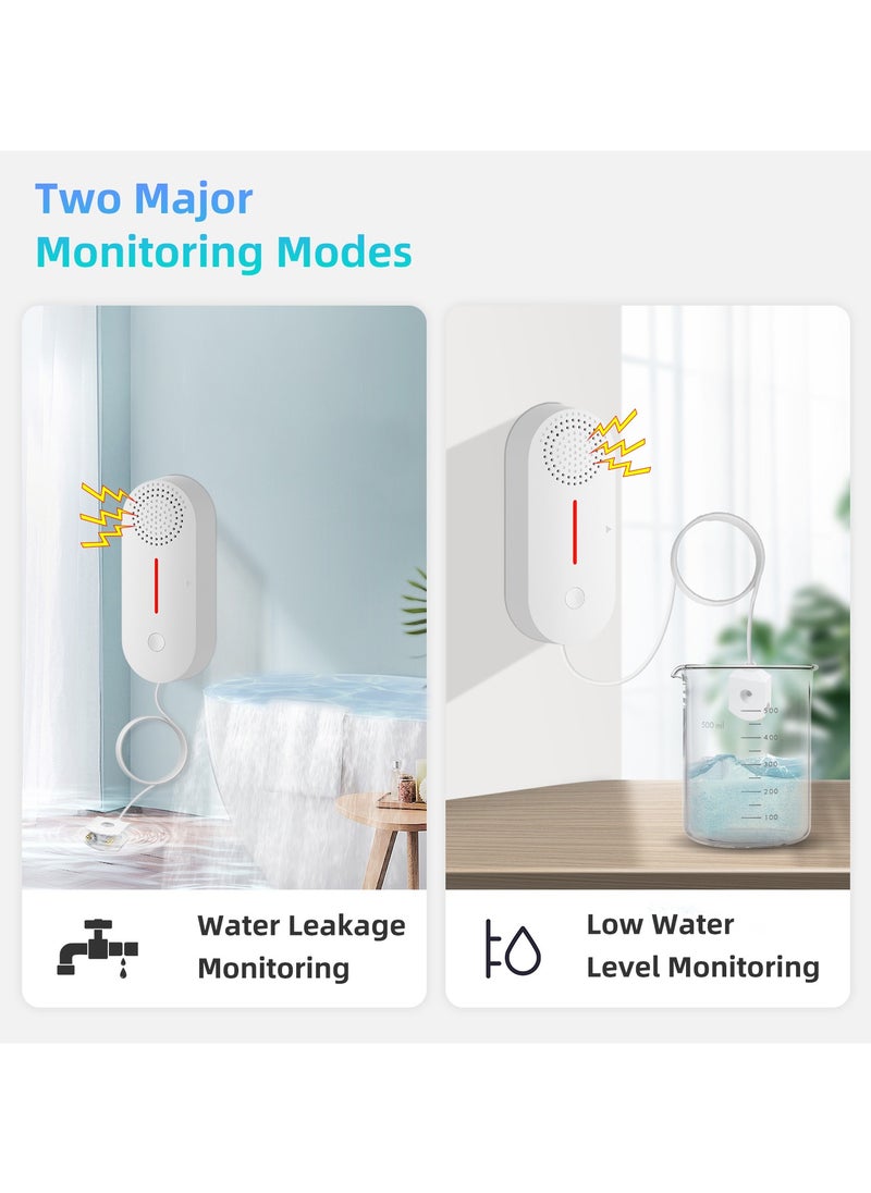 UanTii - UanTii Smart Water Leak Sensor with Sound Alarm Tuya WiFi  Water Overflow Level Detector Wireless Flood Leakage Sensor Remote Monitor  through Smart Life App - Image 1