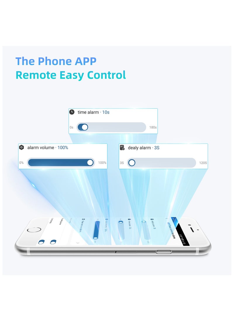 UanTii - UanTii Smart Water Leak Sensor with Sound Alarm Tuya WiFi  Water Overflow Level Detector Wireless Flood Leakage Sensor Remote Monitor  through Smart Life App - Image 1