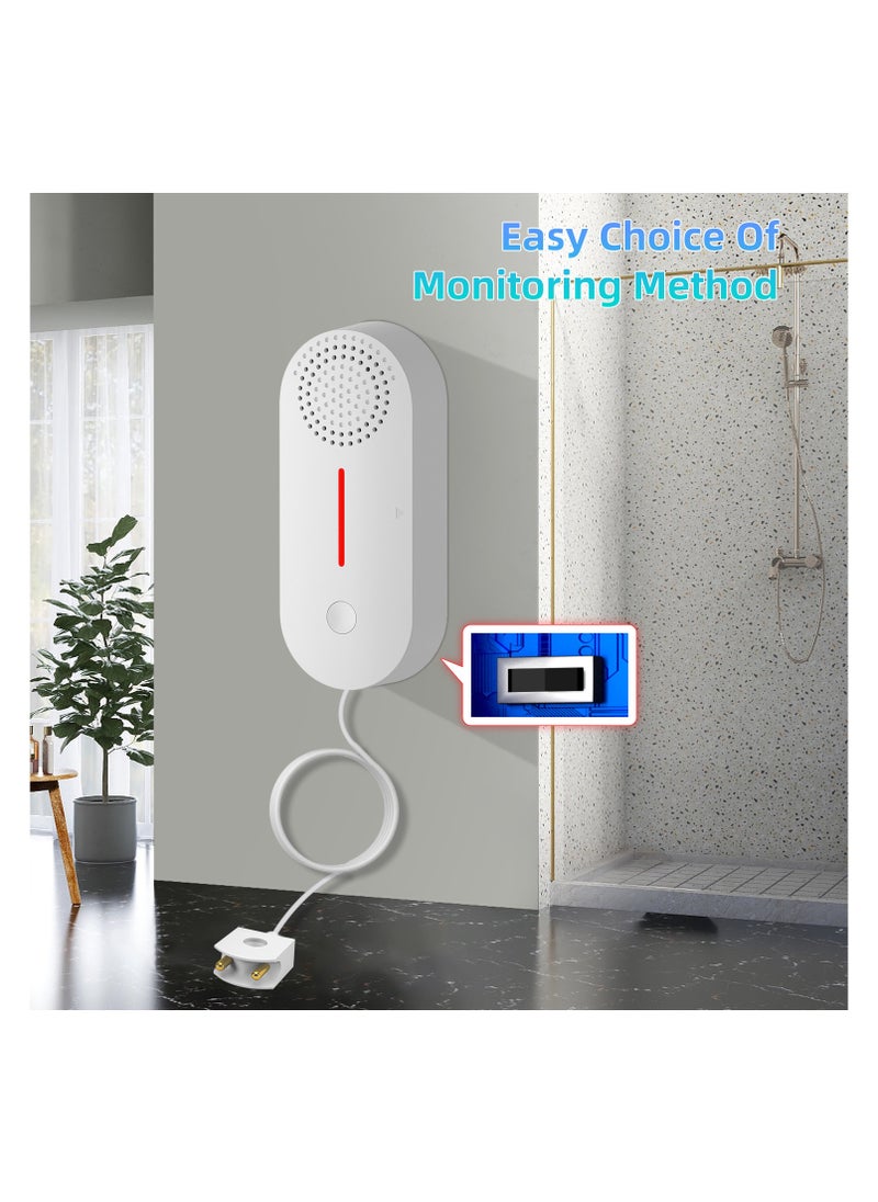 UanTii - UanTii Smart Water Leak Sensor with Sound Alarm Tuya WiFi  Water Overflow Level Detector Wireless Flood Leakage Sensor Remote Monitor  through Smart Life App - Image 1