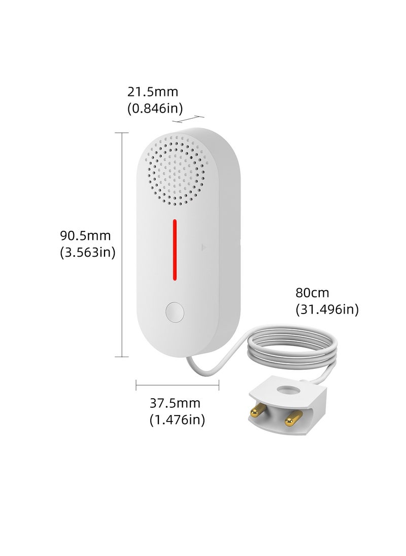UanTii - UanTii Smart Water Leak Sensor with Sound Alarm Tuya WiFi  Water Overflow Level Detector Wireless Flood Leakage Sensor Remote Monitor  through Smart Life App - Image 1