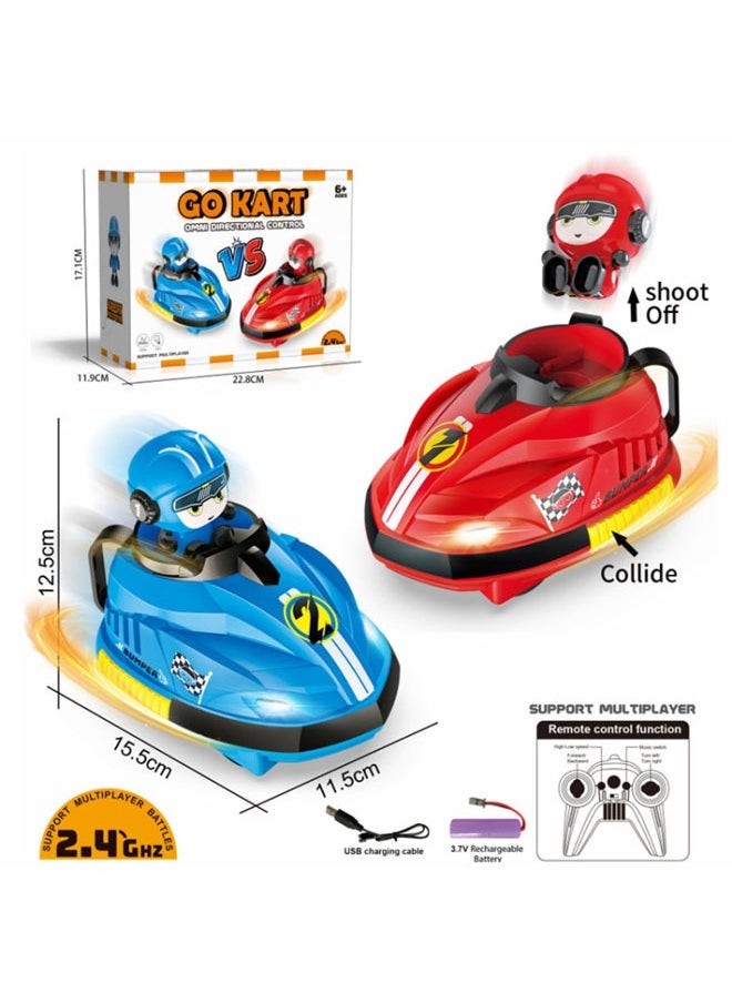 Beauenty - Two person remote control battle collision car parent-child interaction go kart drift catapult children's toy, dynamic music, and cool lighting. Come and have a happy game with your child - Image 1