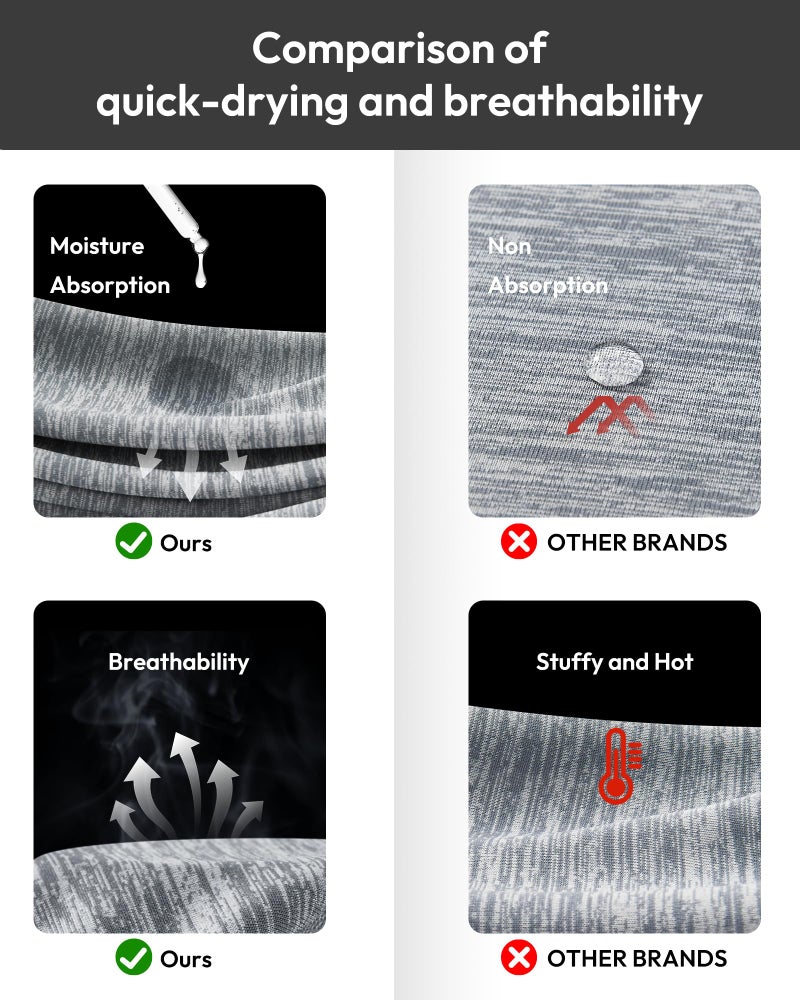 BALENNZ Workout Shirts for Women, Moisture Wicking Quick Dry Active Athletic Women's Gym Performance T Shirts - Image 3