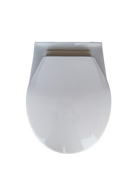 BELMONTE Belmonte Wall Hung Water Closet Mini with Flush Valve Soft Close Seat Cover White  - Image 3