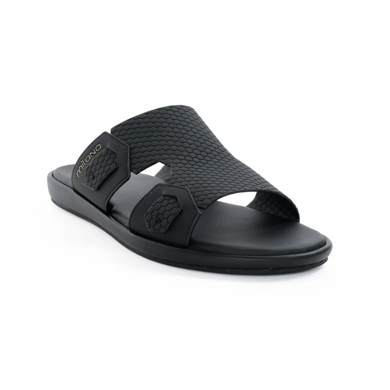ميلانو Zian Mens Sandals-Black