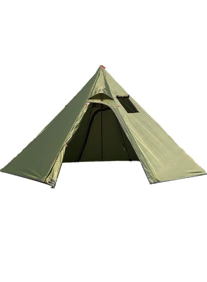 Arabest 3 Person Lightweight Tipi Hot Tent with Fire Retardant Flue Pipes Window Tents for Family Team Outdoor Backpacking Camping Hiking - Image 1