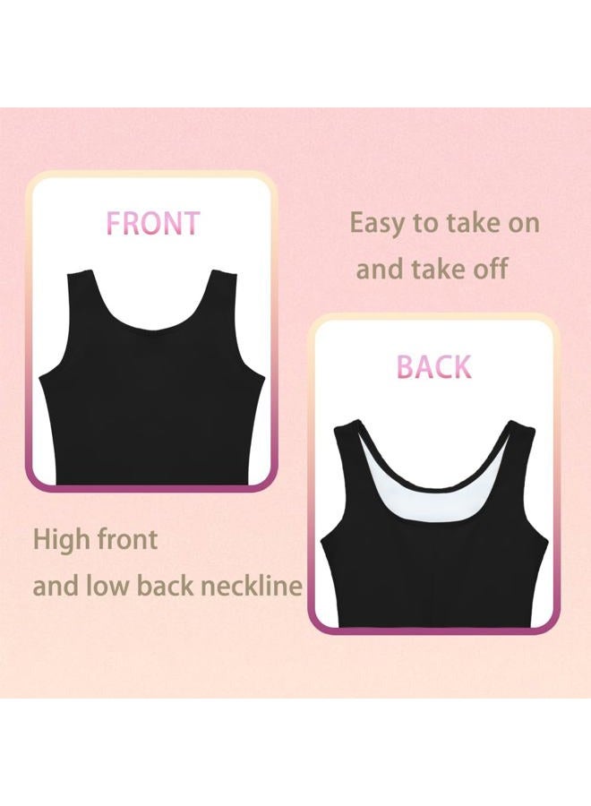 Speerise High Stretch Gymnastics Leotards for Girls with Hair Scrunchie, Unitard Kids Short Tank Biketard Dance Costumes Gymnastics Outfit Ballet - Image 2