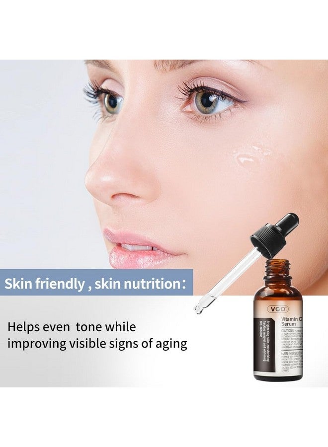 VGO Skin Care Set, with Snail Mucin 92% Moisturizer, Vitamin C Serum & Pro-Xylane Active Eye Cream, 3-Step Skin Care Kit, Day & Night Skincare Routine - Image 3