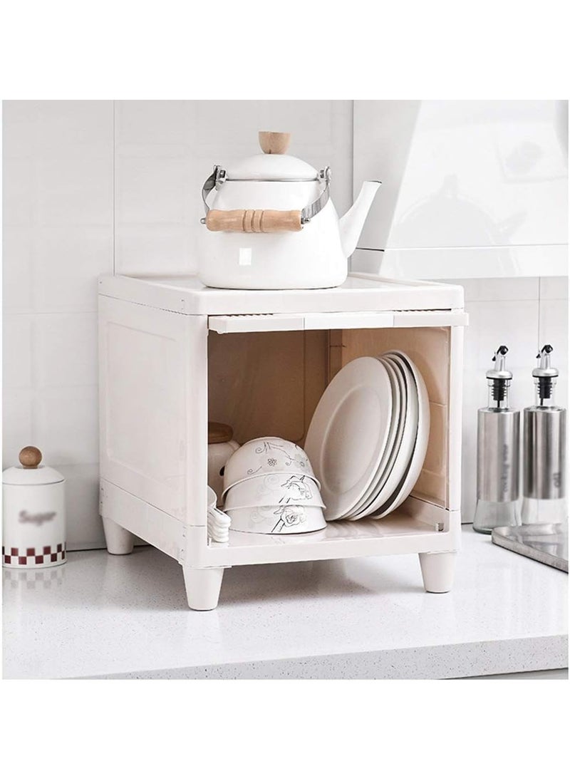 Krishn Kunj KRISHN KUNJ 1 Units Plastic Cupboard for Clothes Plastic Cabinet for Storage Foldable Wardrobe for Clothes Plastic Cloth Rack for Storage Clothes Storage Cabinet Plastic Modular Drawer Storage Box 1  - Image 1