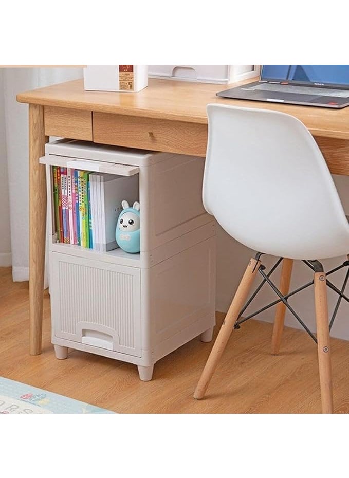 Krishn Kunj KRISHN KUNJ 1 Units Plastic Cupboard for Clothes Plastic Cabinet for Storage Foldable Wardrobe for Clothes Plastic Cloth Rack for Storage Clothes Storage Cabinet Plastic Modular Drawer Storage Box 1  - Image 5