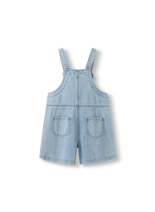 Balabala Lightweight Kids Pants Girls' Denim Pants Summer Breathable Comfortable Pants Overalls Cute And Playful Breathable Comfortable - Image 3