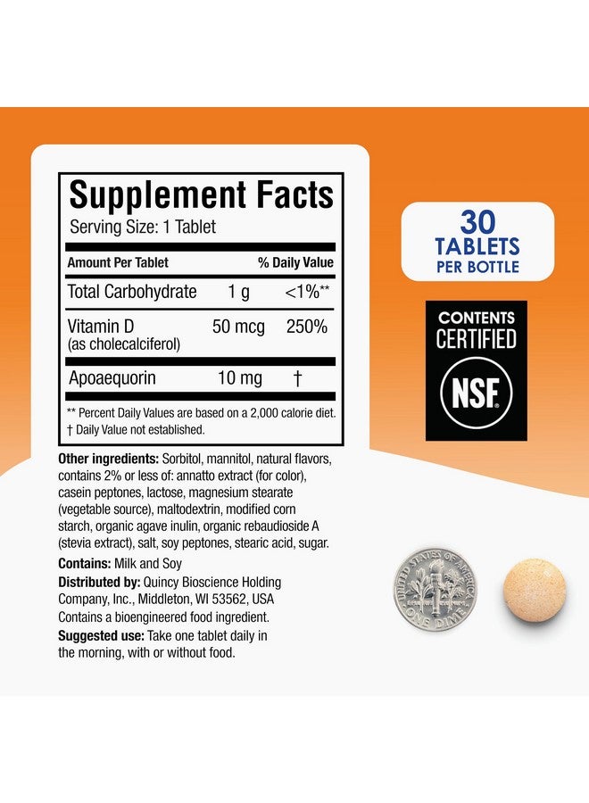 Prevagen Regular Strength 10mg, 30 Chewables |Orange-2 Pack| with Apoaequorin & Vitamin D with Attractive and Stackable Prevagen Storage Box - Image 2