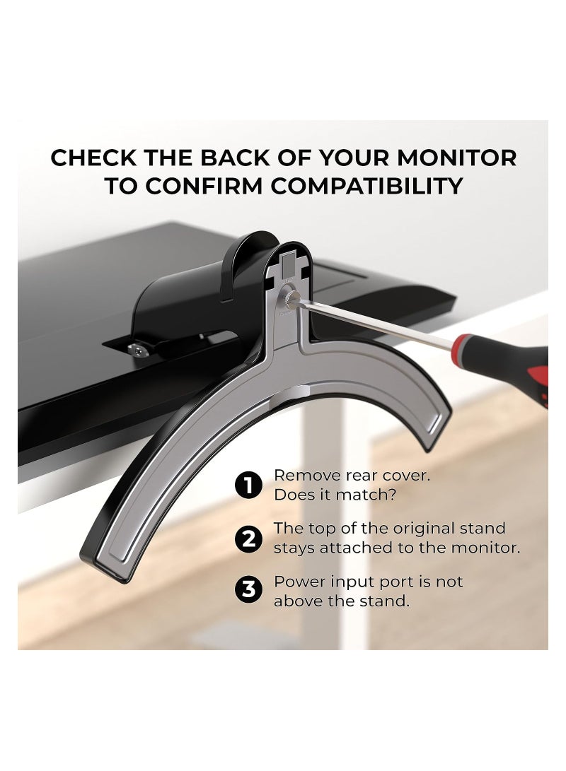 ELTERAZONE VESA Mount Adapter for LG Monitors 24MP58VQ, 24MP58VQ-P, 24MP59HT, 24MP59HT-P, 24MP60VQ, 27MP58VQ, 27MP58VQ-P, VESA Adapter Bracket Mounts Monitor to VESA Stand, Arm or Desk Mount