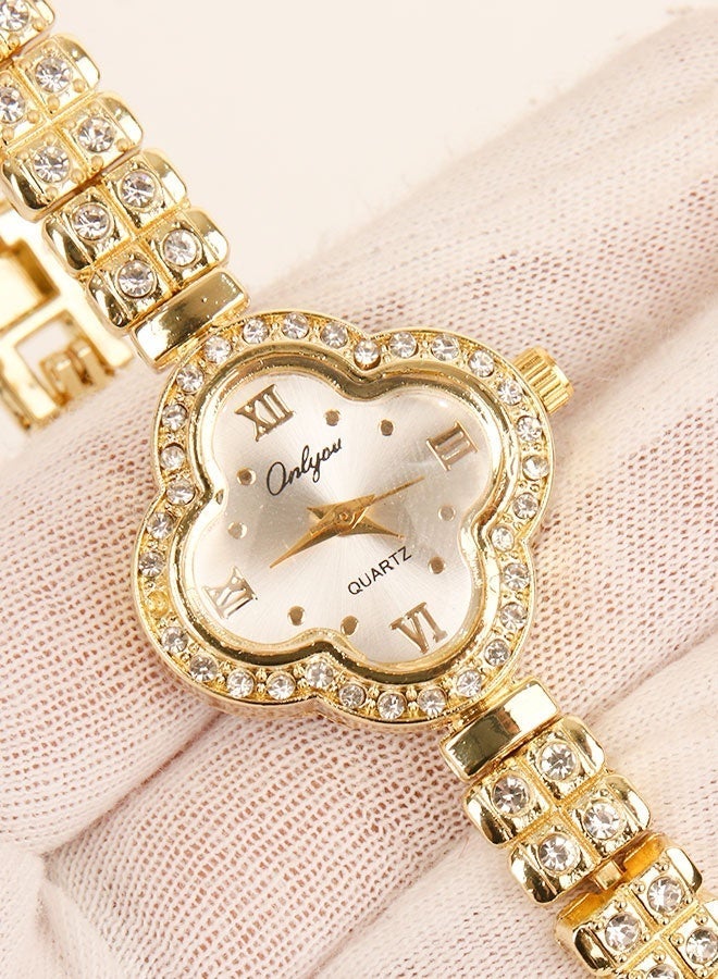 Onlyou Women’s Casual Watch, Silver Dial, Stainless Steel Material - Image 2