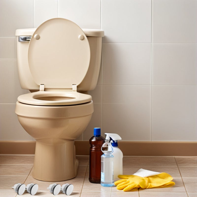 🚽 سدادة خزان المرحاض بلاستيكية للحمام أبيض متينة - Image 2
