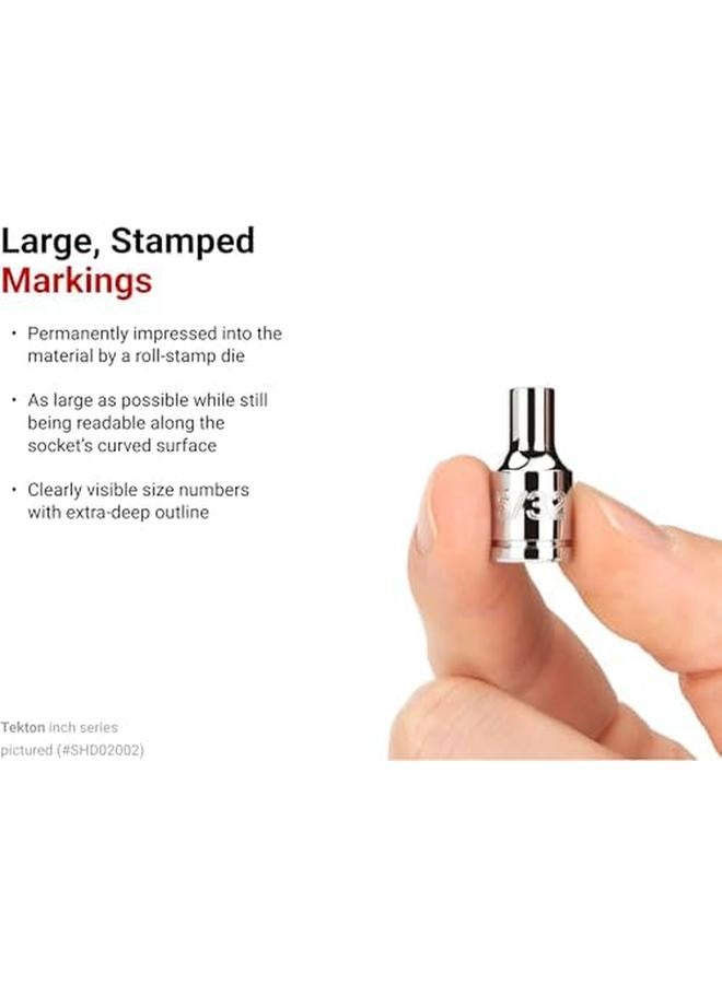 Tekton 1 4 Inch Drive 12 Point Socket Set 11 Piece 5 32 9 16 Inch Shd90103 - Image 2
