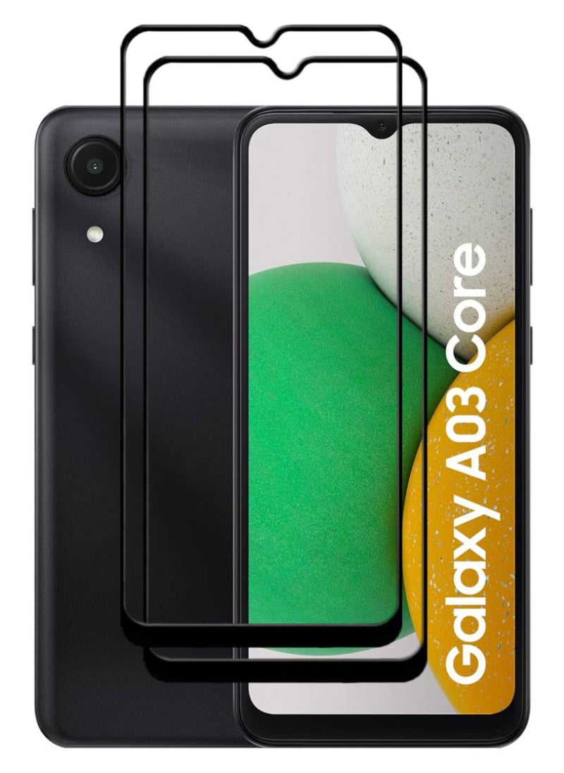 ACLIX 2 Pieces Antistatic ESD Dustproof Premium Quality High Definition Tempered Glass Screen Protector Designed For Samsung Galaxy A03 Core - Image 1