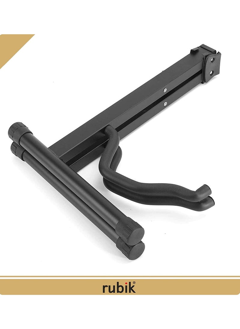 Rubik Guitar Stand for Acoustic and Electric Guitars with Secure Lock Universal Folding Lightweight Portable A-frame Guitar Bass Cello Stringed Instrument Holder Floor Stand (1 Pack)  - Image 4