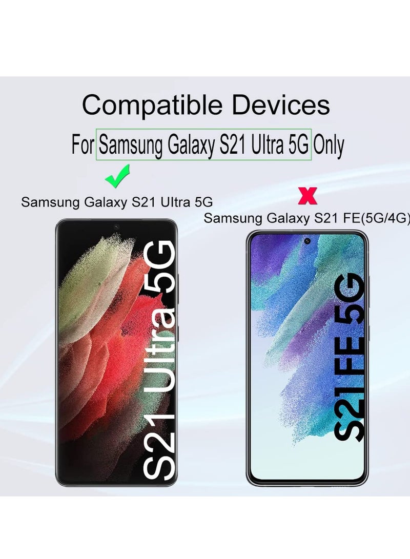 Ibywind Samsung Galaxy S21 Ultra 5g Screen Protector 6.8 Inch With Camer Lens Protector and Back Carbon Fiber Film Bubble Free Smart Film Tech 99 Percent Hd Clear Easy to Install - Image 2