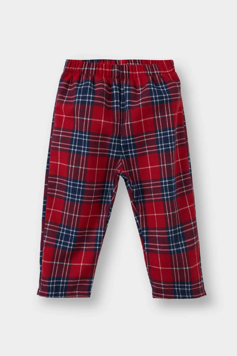 Defacto Boy Plaid Flannel 2 Piece Woven Pyjamas Set