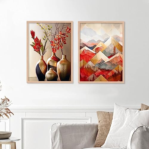 walllane - Modern Art Framed Painting For Bedroom, Living Room, Office | Painting For Wall Decoration (10 inch x 13 inch) Set Of 4 Cate- 008 - Image 4