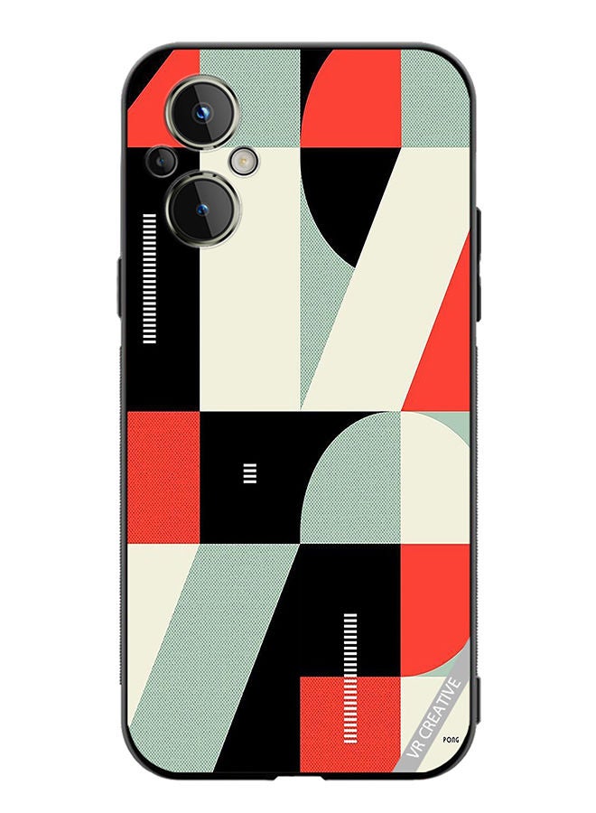 VR CREATIVE Protective Case Cover For OnePlus Nord N20 5G Abstract Illustration Design Multicolour - Image 1