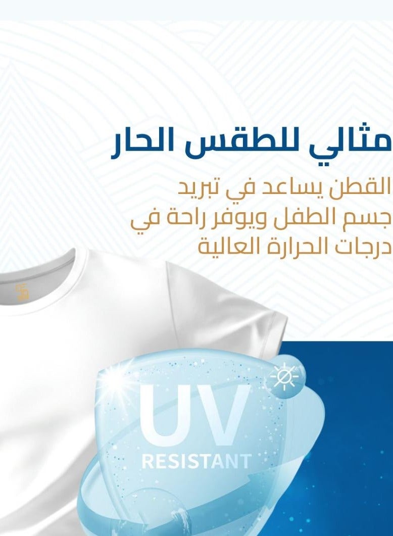 سوي فنيلة داخلية رجالية نصف كم مصنوعة من قطن 100% - 6 قطع - Image 3